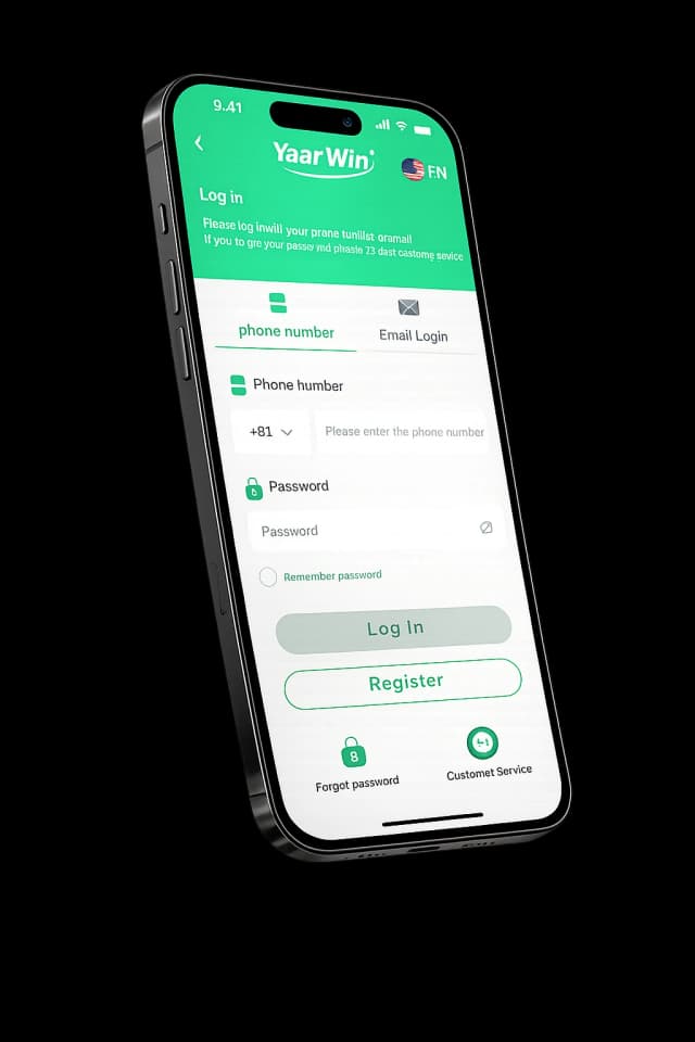 YaarWin login page